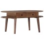 Mesa de centro de madera maciza de acacia 100x50x46 cm