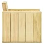 Gartenmöbel-Set 3-teilig aus imprägniertem massivem Kiefernholz von vidaXL, Gartensets - Ref: Foro24-3096638, Preis: 471,65 €...