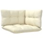 3-seater garden sofa with solid cream pine wood cushions by vidaXL, Outdoor sofas - Ref: Foro24-3096100, Price: 267,11 €, Dis...