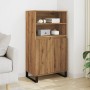 Aparador alto madera de ingeniería roble artisan 60x36x110 cm