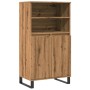 Aparador alto madera de ingeniería roble artisan 60x36x110 cm
