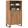 Aparador alto madera de ingeniería roble artisan 60x36x110 cm
