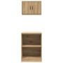 Armarios 2 uds para garaje madera ingeniería artesanal roble