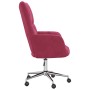 Sillón de relax de terciopelo rojo vino tinto