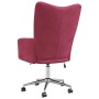 Sillón de relax de terciopelo rojo vino tinto