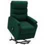 Sillón elevable tela verde oscuro