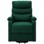 Sillón elevable tela verde oscuro
