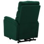 Sillón elevable tela verde oscuro
