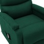 Sillón elevable tela verde oscuro
