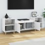 Mueble para TV madera contrachapada blanco 160x35x55 cm