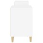 Mueble para TV madera contrachapada blanco 160x35x55 cm