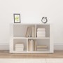 Aparador de madera contrachapada blanco 80x30x54 cm