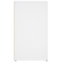 Aparador de madera contrachapada blanco 80x30x54 cm