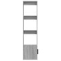 Aparador de madera contrachapada gris Sonoma 80x30x119,5 cm