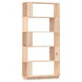 Estantería/divisor de espacios madera maciza pino 80x25x163,5cm