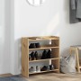 Zapatero artesanal de madera contrachapada 60x25x62 cm