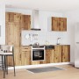 Mueble cocina Lucca madera vieja 7 pzas madera contrachapada