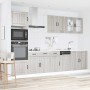 Mueble cocina Kalmar sonoma gris 7 pzas madera contrachapada