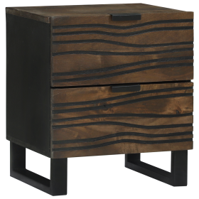 Mesa de Noche con cajón Nogal 40 x 33.5 x 46 cm
