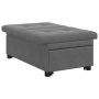 Sofá cama con rueda Gris oscuro 194 x 50 x 82 cm