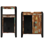Juego de muebles de baño 2 pcs Marrón madera maciza reciclada