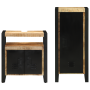 Juego de muebles de baño 2 pcs Marrón Madera de mango maciza