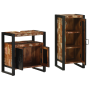 Juego de muebles de baño 2 pcs Madera reciclada maciza