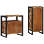 Juego de muebles de baño 2 pcs Madera reciclada maciza