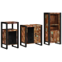 Juego de muebles de baño 3 pcs Madera reciclada maciza
