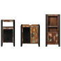 Juego de muebles de baño 3 pcs Madera reciclada maciza