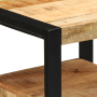 Juego de muebles de baño 3 pcs Marrón Madera de mango maciza