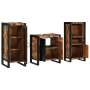 Juego de muebles de baño 3 pcs Madera reciclada maciza