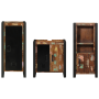 Juego de muebles de baño 3 pcs Madera reciclada maciza