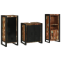 Juego de muebles de baño 3 pcs Madera reciclada maciza