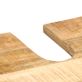 Juego de muebles de baño 3 pcs Marrón Madera de mango maciza