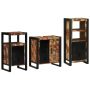 Juego de muebles de baño 3 pcs Madera reciclada maciza