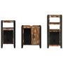 Juego de muebles de baño 3 pcs Madera reciclada maciza