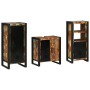 Juego de muebles de baño 3 pcs Madera reciclada maciza