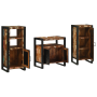 Juego de muebles de baño 3 pcs Madera reciclada maciza