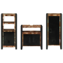 Juego de muebles de baño 3 pcs Madera reciclada maciza