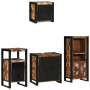 Juego de muebles de baño 4 pcs Madera reciclada maciza