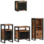 Juego de muebles de baño 4 pcs Madera reciclada maciza