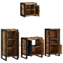 Juego de muebles de baño 4 pcs Madera reciclada maciza