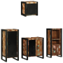 Juego de muebles de baño 4 pcs Madera reciclada maciza