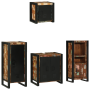 Juego de muebles de baño 4 pcs Madera reciclada maciza