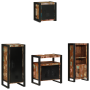 Juego de muebles de baño 4 pcs Madera reciclada maciza