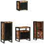 Juego de muebles de baño 4 pcs Madera reciclada maciza
