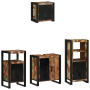 Juego de muebles de baño 4 pcs Madera reciclada maciza