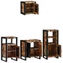 Juego de muebles de baño 4 pcs Madera reciclada maciza