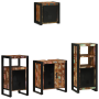 Juego de muebles de baño 4 pcs Madera reciclada maciza